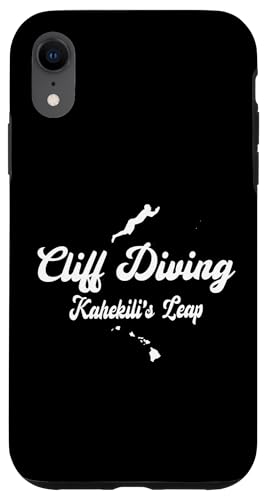 Hülle für iPhone XR Kahekili's Leap Cliff Diving Dive Lanai City Hawaii HI von Big Bs Graphic Art and Design