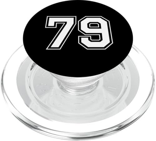 Nummer 79 PopSockets PopGrip für MagSafe von Big numbers, large varsity style number gifts