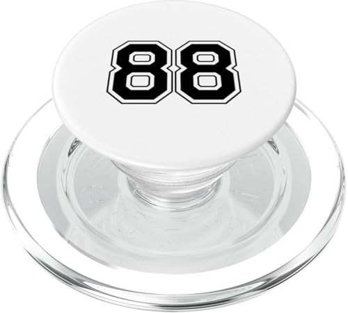 Nummer 88 PopSockets PopGrip für MagSafe von Big numbers, large varsity style number gifts