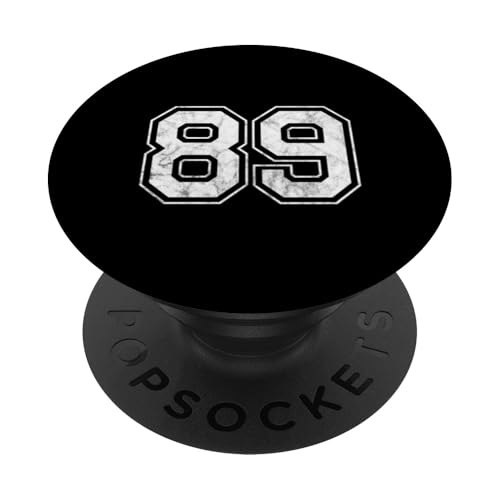 Nummer 89 PopSockets Klebender PopGrip von Big numbers, large varsity style number gifts