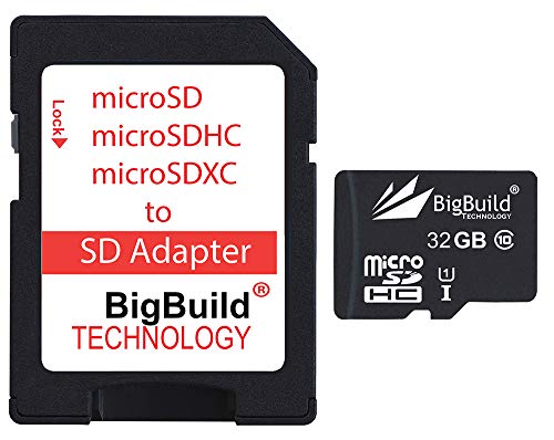 BigBuild Technology 32GB Ultra-schnell-Klasse 10 80MB/Sek. MicroSD Speicherkarte für Acer A1-811, SD Adapter im Lieferumfang enthalten von BigBuild Technology
