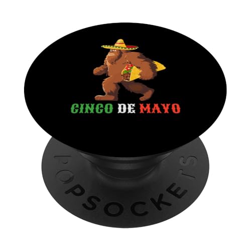 Bigfoot Taco Cinco De Mayo - Mexikanisches Sasquatch Festival PopSockets Klebender PopGrip von Bigfoot Taco Cinco De Mayo