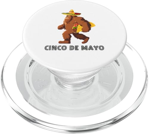 Bigfoot Taco Cinco De Mayo - Mexikanisches Sasquatch Festival PopSockets PopGrip für MagSafe von Bigfoot Taco Cinco De Mayo