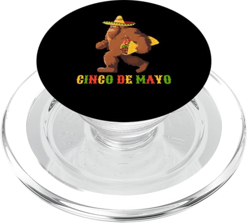 Bigfoot Taco Cinco De Mayo - Mexikanisches Sasquatch Festival PopSockets PopGrip für MagSafe von Bigfoot Taco Cinco De Mayo