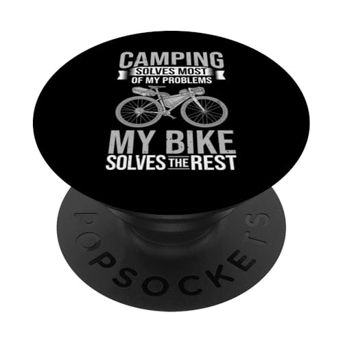 Bikepacking Bike Lustiges Reiten Bikepack Touring PopSockets Klebender PopGrip von Bikepacking Bike