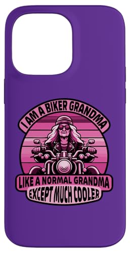 I Am A Biker Grandma Motorrad Zitat für Frauen Hülle für iPhone 14 Pro Max von Biker Grandma Shop