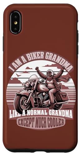 I Am A Biker Grandma Motorrad Zitat für Frauen Hülle für iPhone XS Max von Biker Grandma Shop