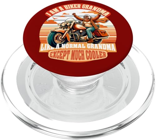 I Am A Biker Grandma Motorrad Zitat für Frauen PopSockets PopGrip für MagSafe von Biker Grandma Shop