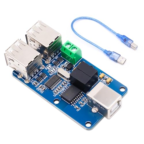 USB Isolator Binghe 4 Kanal USB HUB Isolations Modul mit Kabel Support 12Mbps 1.5Mbps ADUM3160 Chip Plug and Play für Starkem Schutz vor Stromstörungen Kompatibel mit USB2.0 von Binghe