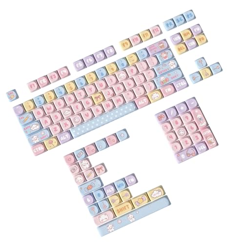 131keys Buntes Tastenkappen-Set für mechanische Tastatur-Tastenkappen von Biookhm