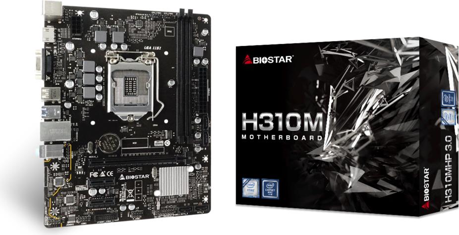 Biostar H310MHP 3.0 - Intel - LGA 1151 (Socket H4) - Intel� Celeron� - Intel� Core� i3 - Intel� Core� i5 - Intel� Core� i7 - Intel� Core� i9 - Intel� Pentium� - LGA 1151 (Socket H4) - 32 GB - DDR4-SDRAM (H310MHP 3.0) von Biostar