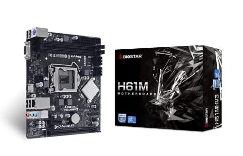 Biostar H61MHV3 Motherboard Intel® H61 LGA 1155 (Socket H2) Micro ATX von Biostar