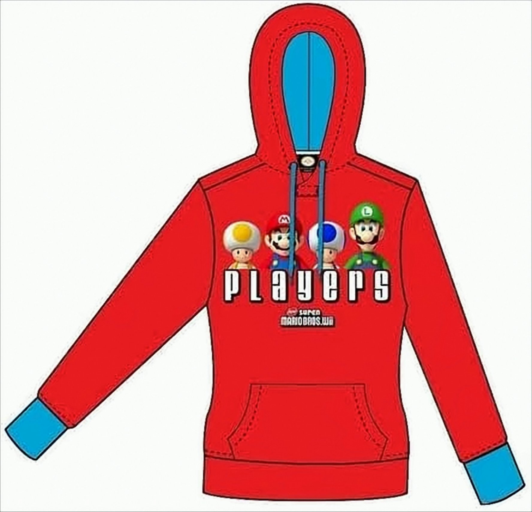 Bioworld Super Mario Bros. Charaktere Hoodie XS Rot von Bioworld