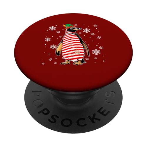 Elf Pinguin Cosplay Zuckerstange Weihnachten Familie Kinder Kleinkind PopSockets Klebender PopGrip von Bird Christmas Costume