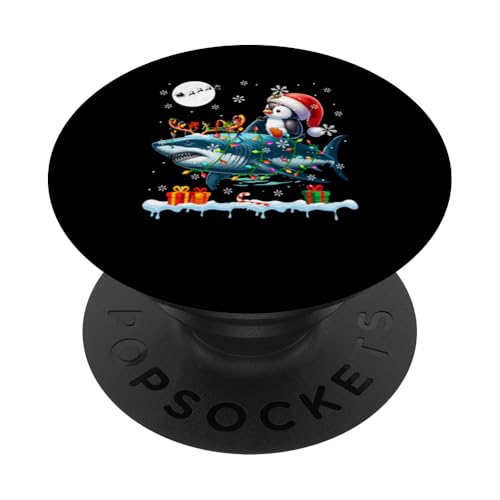 Weihnachtsmann Pinguin Reithai Rentier Weihnachten Meerestier PopSockets Klebender PopGrip von Bird Christmas Costume