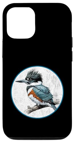 Hülle für iPhone 15 Buntes Retro-Eisvogel-Design mit Gürtel von Bird Fan von Bird Fan