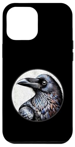 Hülle für iPhone 15 Pro Max Buntes Retro-Rabenvogel-Design von Bird Fan