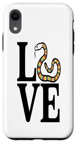 Hülle für iPhone XR "Love" Schlangen, Maisschlangen, Boas, Reptilienliebhaber Design von Birdsnstuff (Anjeanette Hail)