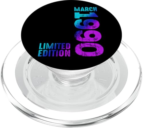 Fantastisch März 1990 Seit 1990 Vintage 1990 Retro 1990 PopSockets PopGrip für MagSafe von Birth Since Month Of March Retro Vintage Year