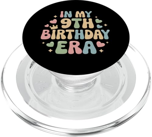 9. Geburtstag Mädchen Outfit In My 9th Birthday Era Party PopSockets PopGrip für MagSafe von Birthday 365