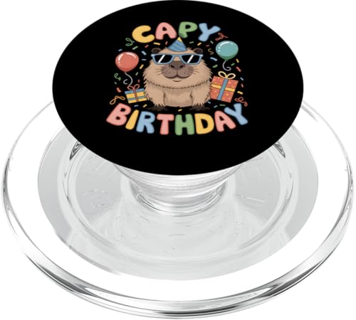 Geburtstag Capybara Party Tiere Happy Birthday Nager PopSockets PopGrip für MagSafe von Birthday 365