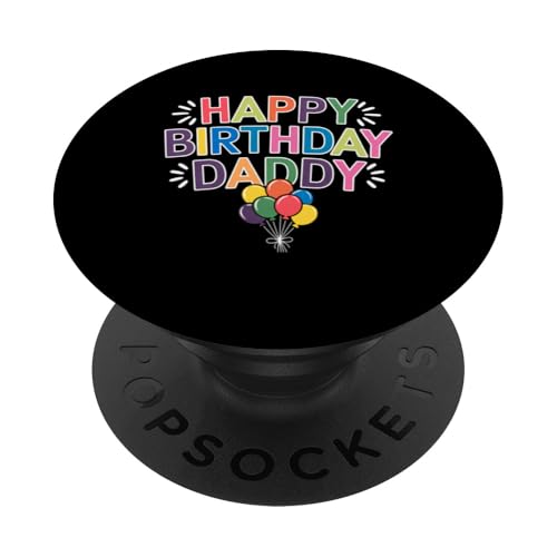 Geburtstag Papa Feier Luftballons Passende Familienfeier PopSockets Klebender PopGrip von Birthday 365