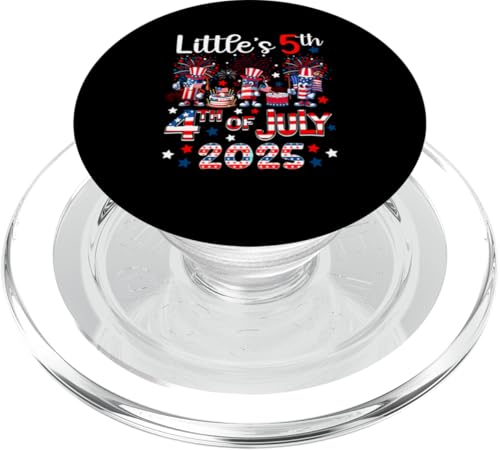 Little's 5th 4th of Juli 2025 US Flag Firecracker Bday Kids PopSockets PopGrip für MagSafe von Birthday 4th Of July Costume