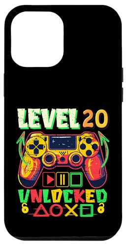 Hülle für iPhone 12 Pro Max Level 20 Unlocked Gamer 20th Birthday Videospiel Jungen von Birthday Boy Gaming