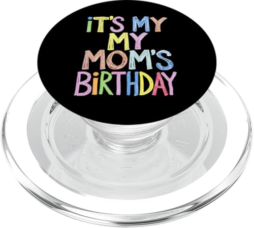 It's my mom's Birthday Funny Sketch Pencil Artist For Kids PopSockets PopGrip für MagSafe von Birthday Design New Ideas Apparel