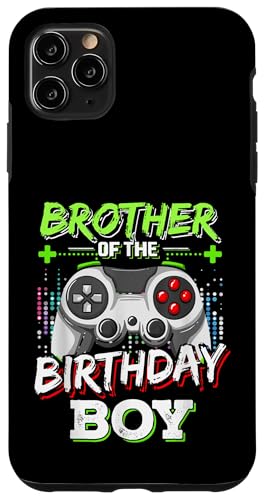 Hülle für iPhone 11 Pro Max Brother of the Birthday Boy: Passende Familienvideospielparty von Birthday Gamer