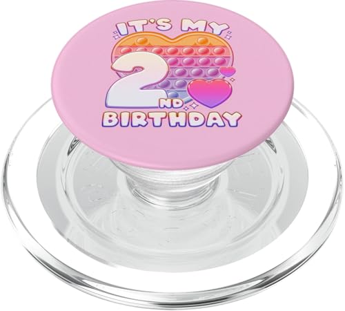 Pop-it Birthday Girl 2 Jahre alt, Push it Pop Fidget Bubble PopSockets PopGrip für MagSafe von Birthday Girl by Content Design Studio