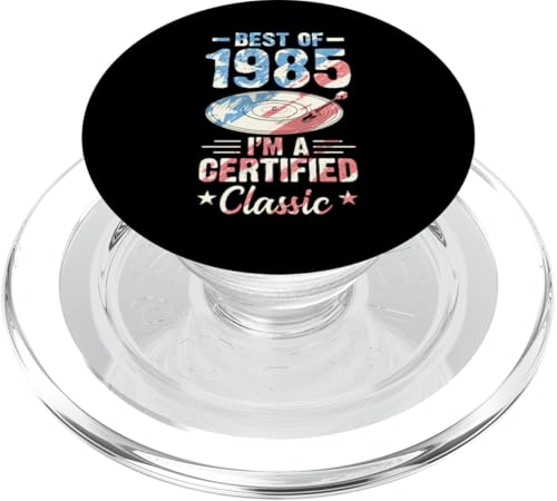 Schallplatte Geburtstag Best Of 1985 I'm A Certified Classic PopSockets PopGrip für MagSafe Schallplatte Geburtstag Best Of 1985 I'm A Certified Classic PopSockets PopGrip für MagSafe von Birthday Party For American Vinyl Record Collector
