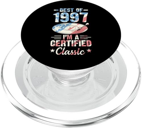 Schallplatte Geburtstag Best Of 1997 I'm A Certified Classic PopSockets PopGrip für MagSafe Schallplatte Geburtstag Best Of 1997 I'm A Certified Classic PopSockets PopGrip für MagSafe von Birthday Party For American Vinyl Record Collector