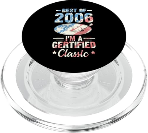Schallplatte Geburtstag Best Of 2006 I'm A Certified Classic PopSockets PopGrip für MagSafe Schallplatte Geburtstag Best Of 2006 I'm A Certified Classic PopSockets PopGrip für MagSafe von Birthday Party For American Vinyl Record Collector