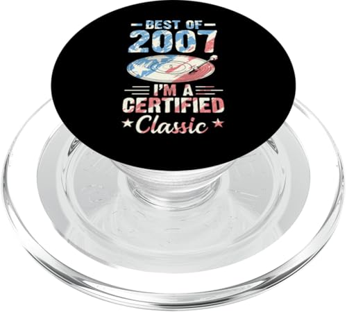 Schallplatte Geburtstag Best Of 2007 I'm A Certified Classic PopSockets PopGrip für MagSafe Schallplatte Geburtstag Best Of 2007 I'm A Certified Classic PopSockets PopGrip für MagSafe von Birthday Party For American Vinyl Record Collector