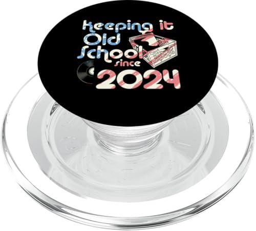 Seit 2024: Kiste voller Schallplatten, altmodisch PopSockets PopGrip für MagSafe Seit 2024: Kiste voller Schallplatten, altmodisch PopSockets PopGrip für MagSafe von Birthday Party For American Vinyl Record Collector