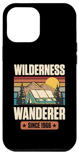 Hülle für iPhone 12 Pro Max Wilderness Wanderer seit 1966 Geburtsjahr Camping Geburtstag von Birthday Party Supplies For Wilderness Campers