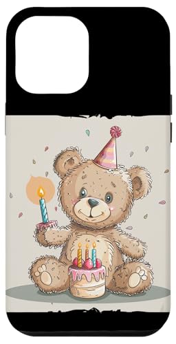 Hülle für iPhone 14 Pro Max Kreativer Geburtstagskuchen und Teddybär für einen besonderen Look von Birthday Teddy Bear Outfit