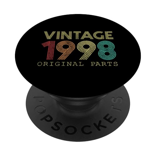 26. BDay Vintage 1998, Originalteile, 26 Jahre alt, Geburtstag PopSockets mit austauschbarem PopGrip von Birthday Vintage Accessories