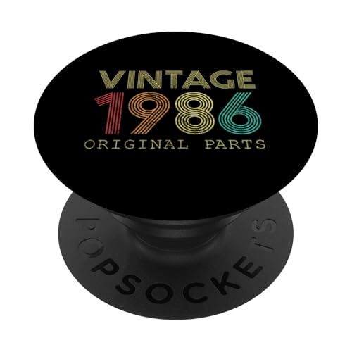 38th BDay, Jahrgang 1986, Originalteile, 38 Jahre alt PopSockets mit austauschbarem PopGrip von Birthday Vintage Accessories