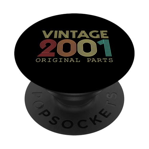 Originalteile zum 23. Geburtstag, Jahrgang 2001, 23 Jahre alt PopSockets mit austauschbarem PopGrip von Birthday Vintage Accessories