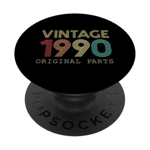 Originalteile zum 34. Geburtstag, Jahrgang 1990, 34 Jahre alt PopSockets mit austauschbarem PopGrip von Birthday Vintage Accessories