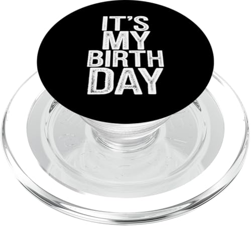 It's My Birthday Vintage Distressed Design Men Women B-day PopSockets PopGrip für MagSafe von Birthday Vintage Designs