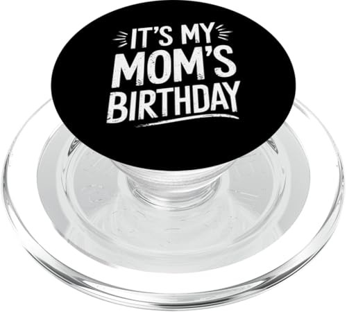 Retro Vintage It's My mom's Birthday Distressed Men Women PopSockets PopGrip für MagSafe von Birthday Vintage Designs