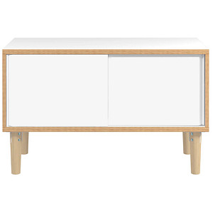 BISLEY Sideboard Poise, POS1007W696 verkehrsweiß 100,0 x 45,0 x 62,1 cm von Bisley