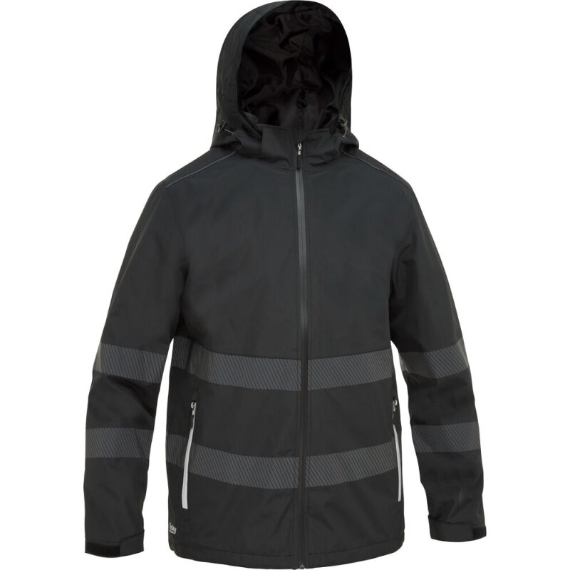 Bisley Regenjacke HARDIE SPRAY wasserdicht mit abnehmbarer Kapuze schwarz XL von Bisley