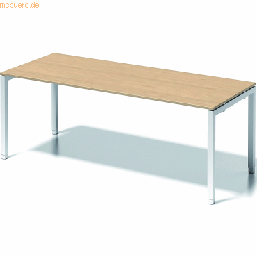 Bisley Schreibtisch Cito BxTxH 200x80x65-85cm ahorn Gestell verkehrswe von Bisley