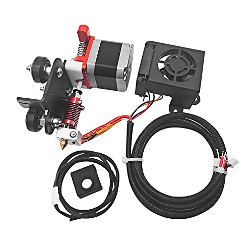 Bisofice Extruder für 3D Drucke Ersatz Neu Verbesserte 1,75-mm-Filamentextruder-Zuführungs-Kit mit 0,4-mm-Düsendruckkopf Motorträger TPU-Filamentdruck für Ender 3/Ender 3 Pro Anet A8 Plus,24V von Bisofice