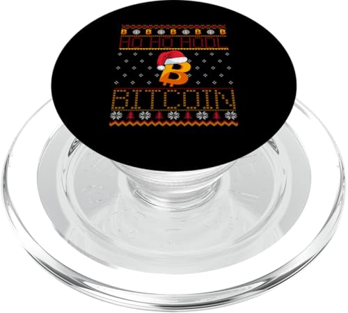 Hässliche Weihnachten Bitcoin Lustig PopSockets PopGrip für MagSafe von Bitcoin Christmas Crypto Santa Hodl Currency Funny