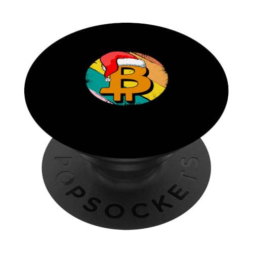 Hässliches Weihnachts-Bitcoin Lustige fröhliche Kryptmas PopSockets Klebender PopGrip von Bitcoin Christmas Crypto Santa Hodl Currency Funny